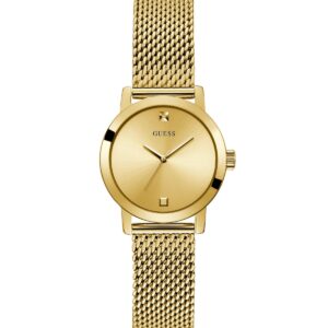 GUESS Women's Gold-Tone Mesh Bracelet Watch 25mm